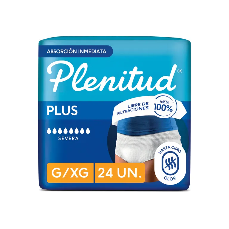 Ropa Interior Desechable Plenitud Protect Plus Talla G/XG Empaque 24 Und