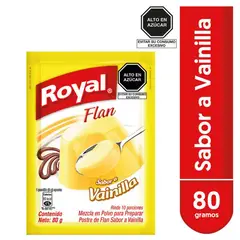 ROYAL - Flan en Polvo Sabor a Vainilla 80 g