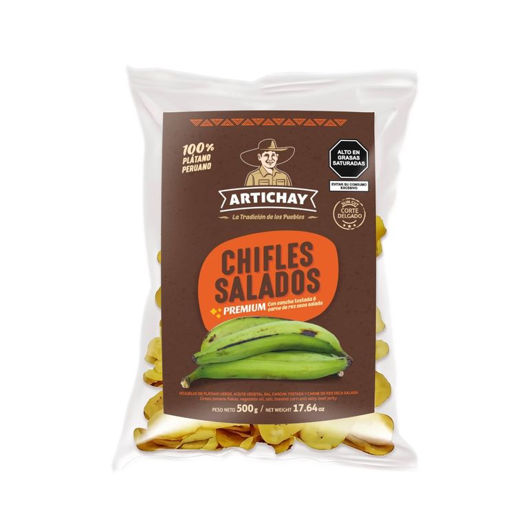 Chifles Salados Artichay Cancha Carne Res Bolsa 500 g