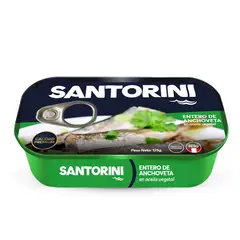 SANTORINI - Anchoveta en Aceite Vegetal 125 g