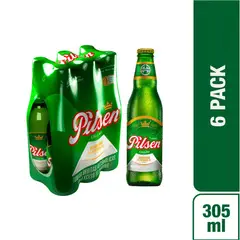 PILSEN - Six Pack Cerveza 305 mL