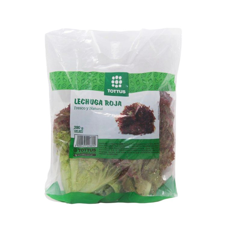 Lechuga Roja Tottus 200 g