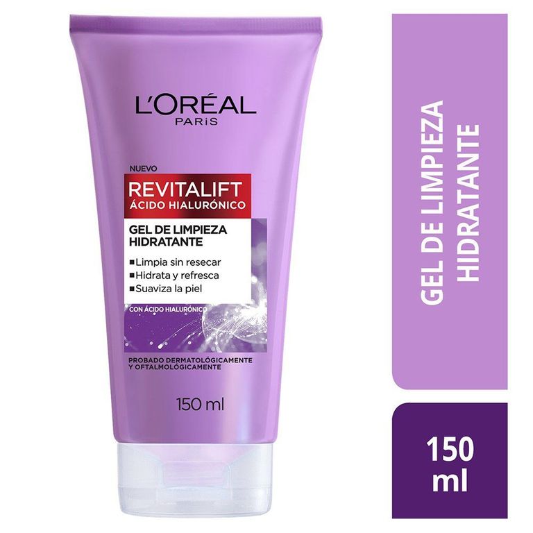 Gel Limpiador Loreal Revitalift Ácido Hialurónico Envase 150 mL