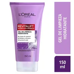 LOREAL PARIS - Gel Limpiador Ácido Hialurónico Envase 150 mL