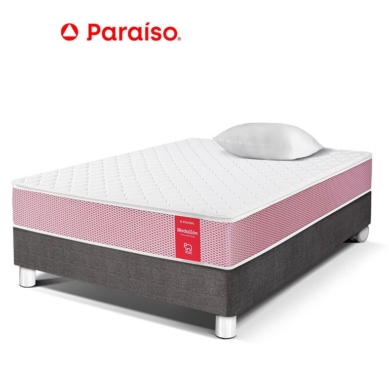 CAMA MEDALLON 1.5 PLZ ACERO