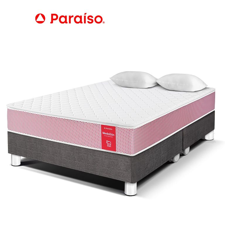 CAMA MEDALLON QUEEN ACERO