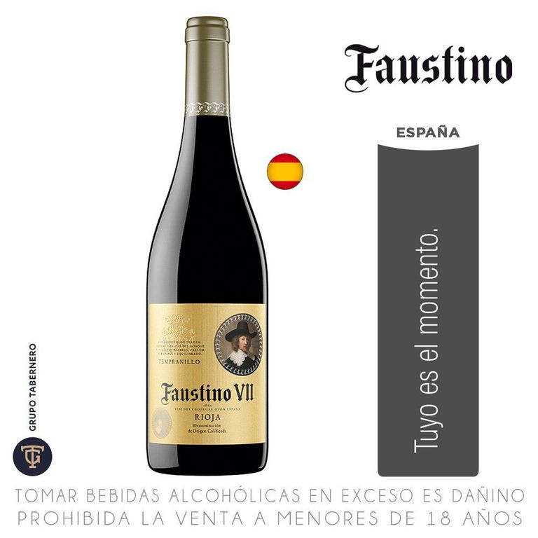 Vino Faustino VII Semi Crianza Botella 750 mL