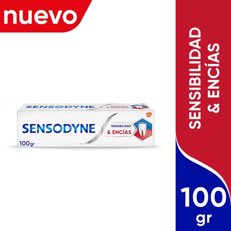 Crema Dental Sensodyne Sensibilidad y Encías Envase 100 g