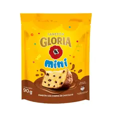 GLORIA - Panetón Mini Choco en Bolsa 90 g