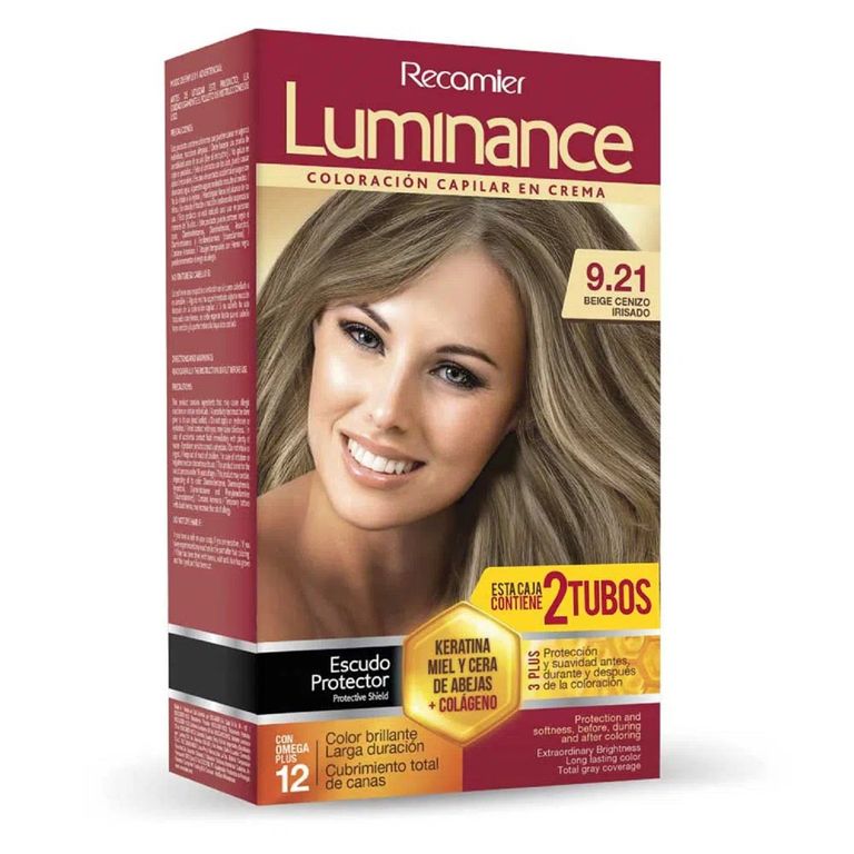 Tinte Luminance Doble Tubo Tono 9.21 Beige Ceniza Irizado