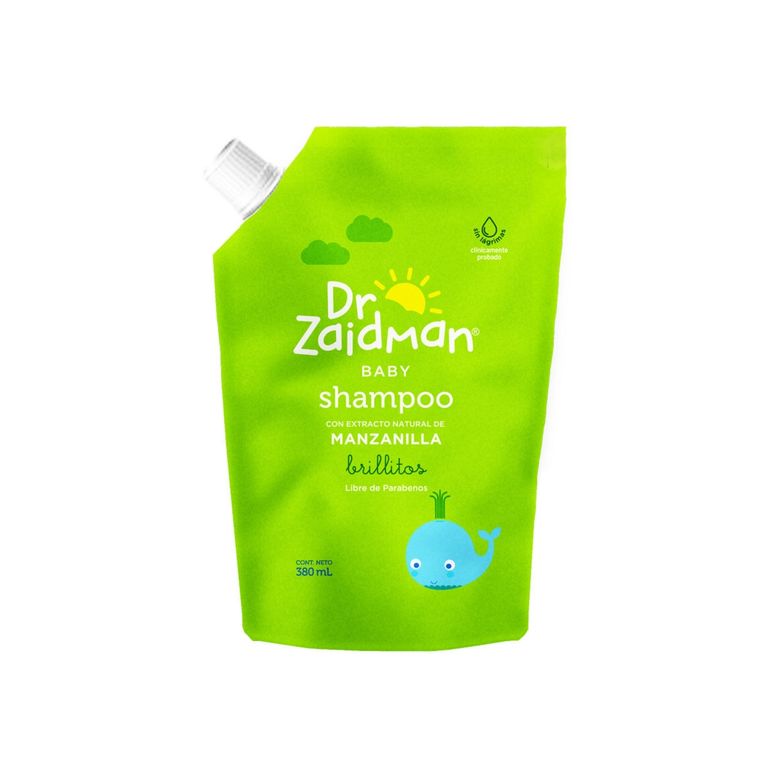 Shampoo Baby Manzanilla Brillito Dr Zaidman Doypack 380 mL
