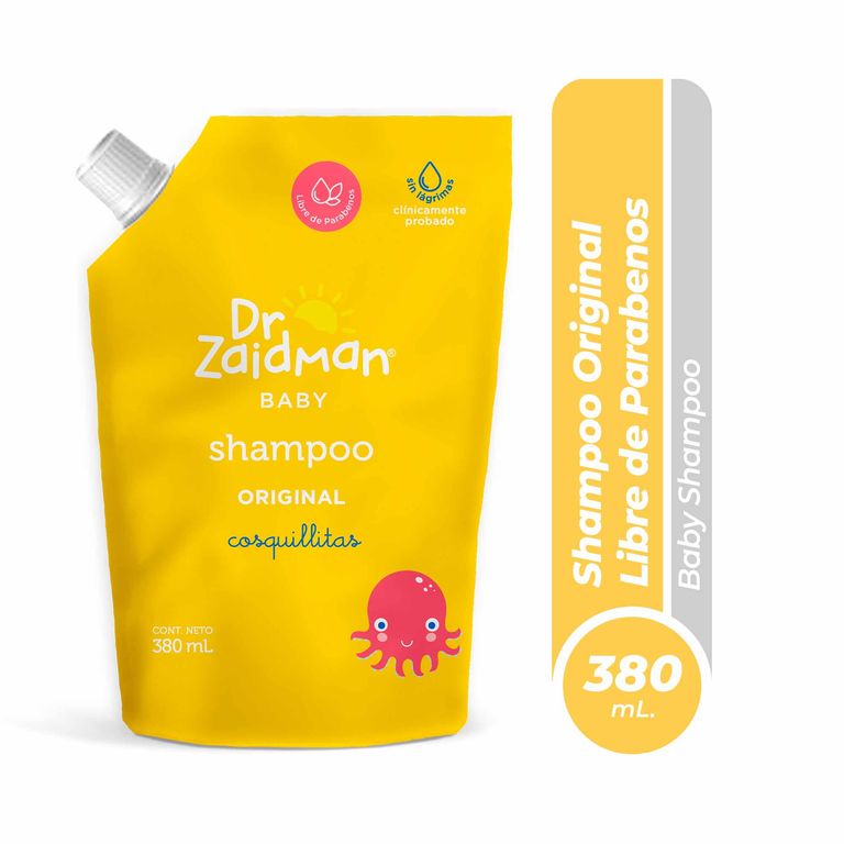 Shampoo para Bebé Dr. Zaidman Original Cosquillitas Doypack 380 mL
