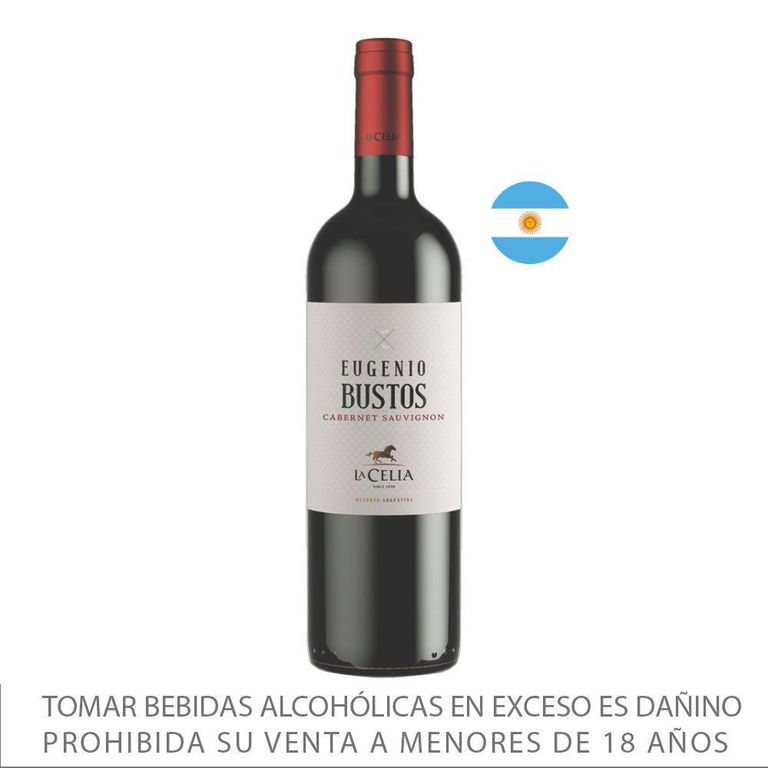 Vino Tinto La Celia Cabernet Sauvignon Eugenio Bustos Botella 750 mL