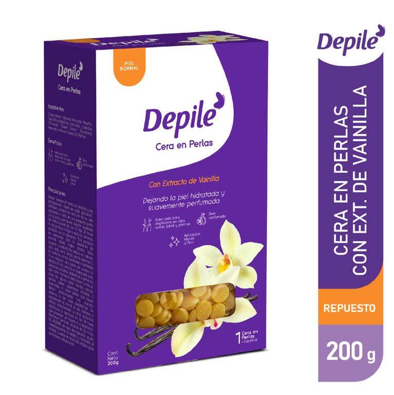 Cera Depiladora Depile Perlas Vainilla Caja 200 g