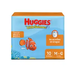 HUGGIES - Pañales Huggies Little Swimmers Etapa 2-3/M-G Empaque 10 Und