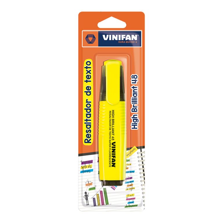 Resaltador Vinifan High Brilliant 48 Color Amarillo
