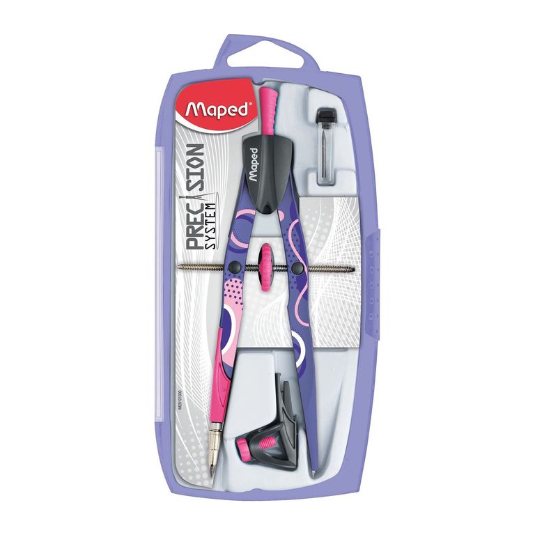 Compás Maped Precision Estuche Color Pastel