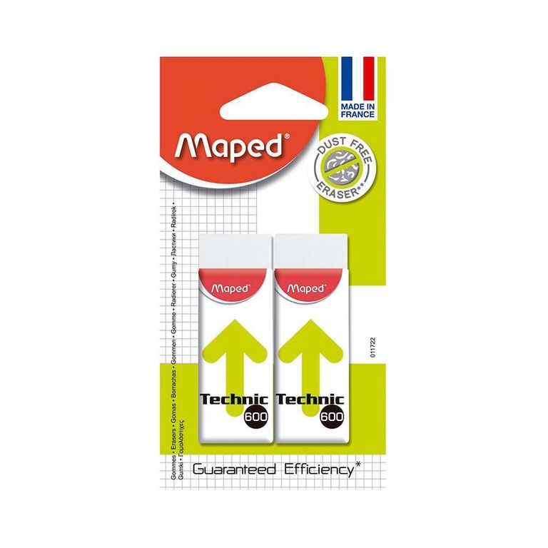 Borrador Maped Blanco Escolar Empaque 2 Und