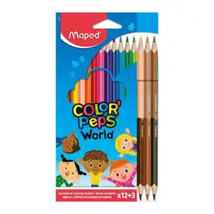MAPED - Colores Maped Caras y Colores Caja 15 Und