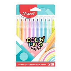 MAPED - Plumones Maped Pastel Color Peps Caja 10 Und