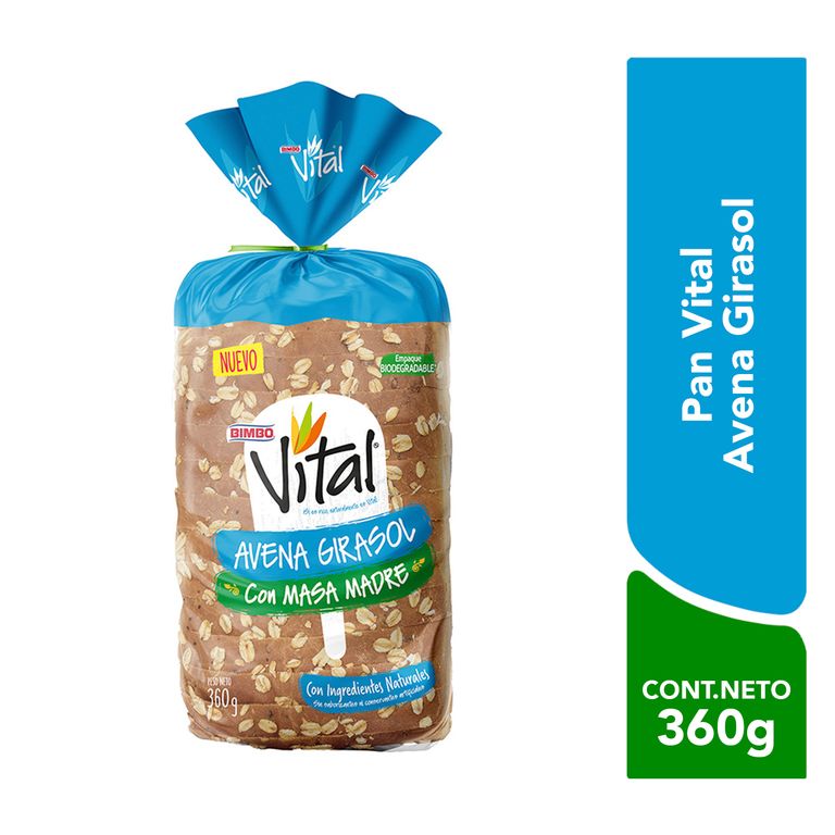 Pan de Molde Bimbo Vital Semillas Bolsa 360 g