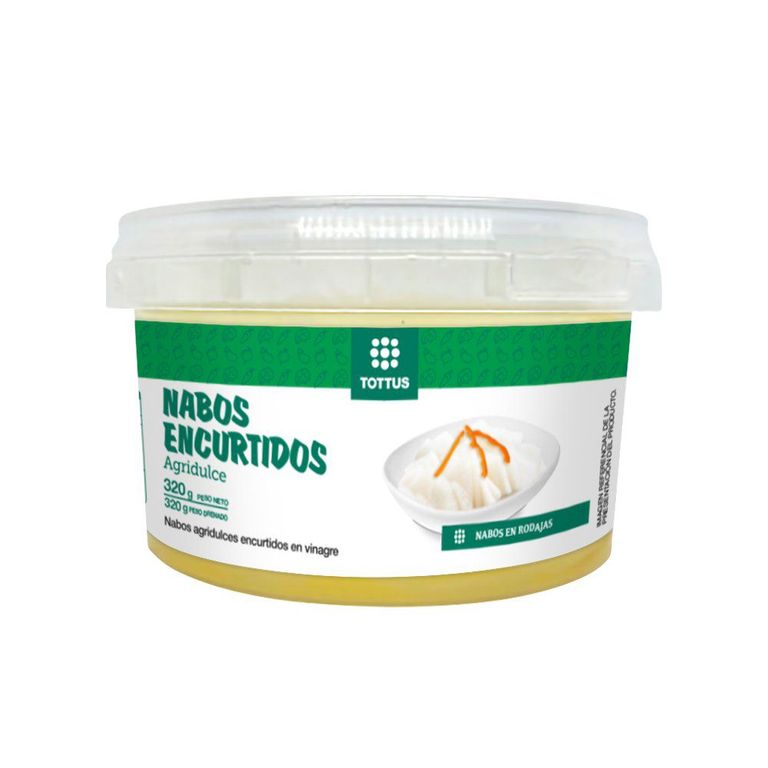 Nabos Encurtidos Agridulce Tottus Envase 320 g