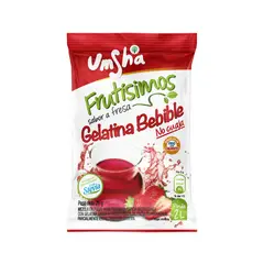 UMSHA - Gelatina Bebible Frutísimos Sabor Fresa Bolsa 20 g