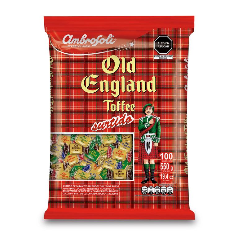 Caramelo Blando Old England Toffee Surtido Bolsa 500 g