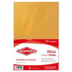 GRAPHOS - Sobre Manila Graphos Oficio 75 G Empaque 10 Und