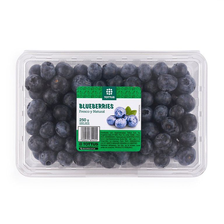 Arándanos Tottus Empaque 250 g