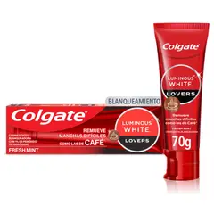 COLGATE - Pasta Dental Blanqueadora Luminous White Manchas De Café Envase 70 g