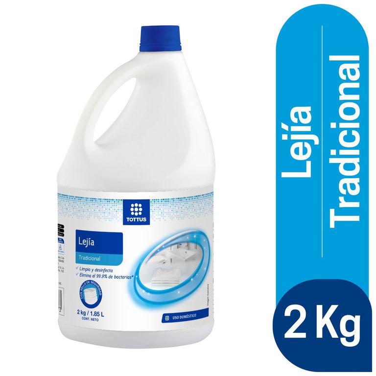 Lejía Tradicional Tottus Botella 2 Kg