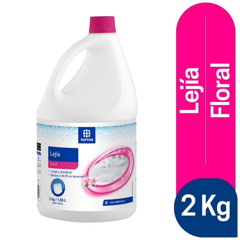Lejía Floral Tottus Botella 2 Kg