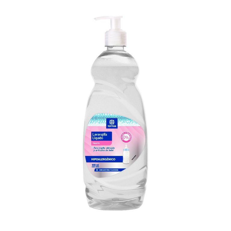 Lavavajilla Líquido Tottus Neutro Envase 900 mL