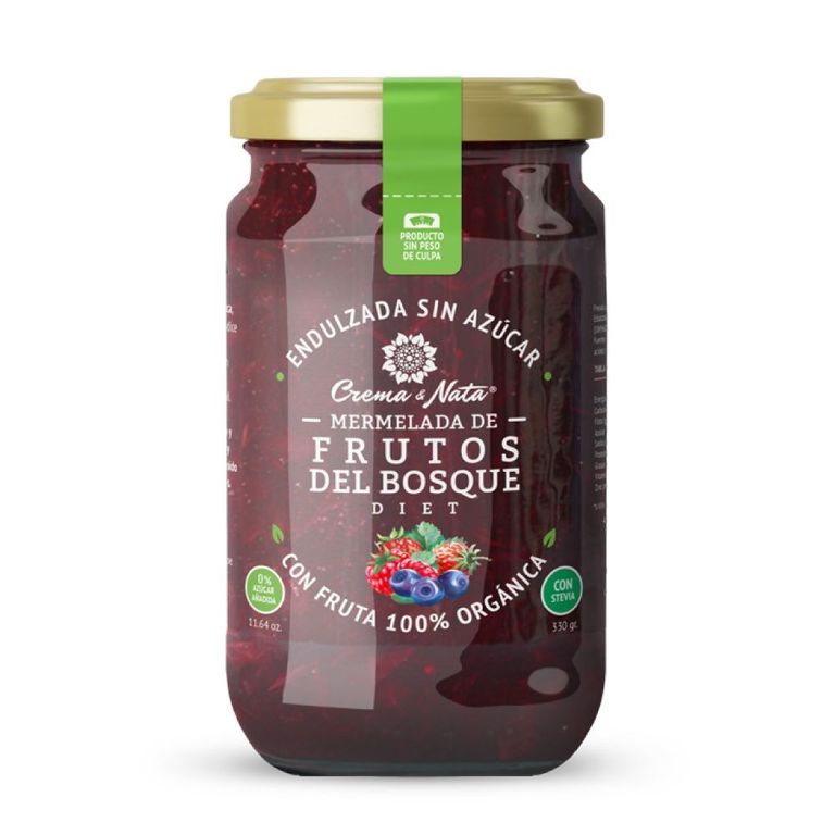 Mermelada Crema y Nata Diet Frutos del Bosque Envase 330 g