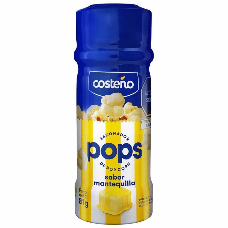 Sazonador Pop Corn Costeño Mantequilla Envase 81 g