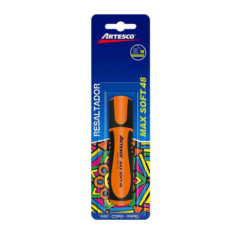 Resaltador Artesco Max Soft 48 Naranja