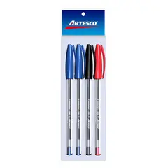 ARTESCO - Lapicero Artesco Trimax 35F Azul Negro Rojo Empaque 3 Und