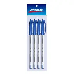 ARTESCO - Lapicero Artesco Trimax 35F Azul Empaque 4 Und