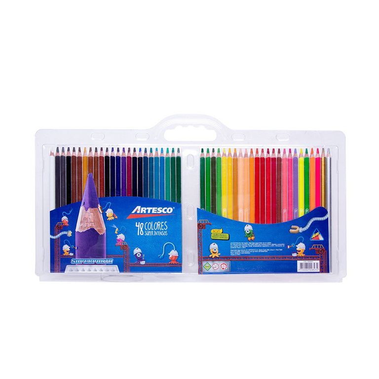 Colores Artesco Triangular Super Punta Estuche 48 Und