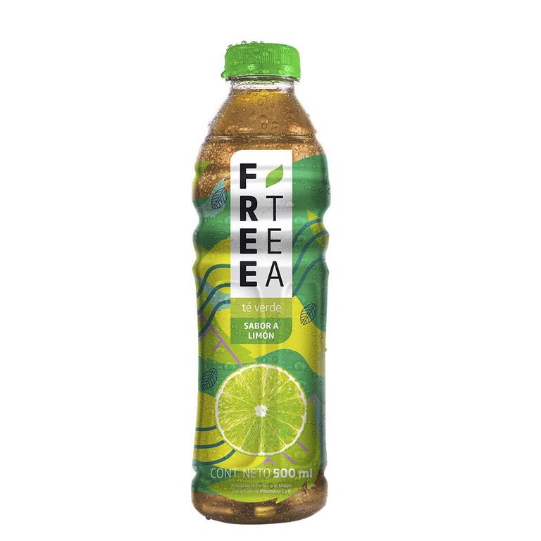 Bebida Té Verde Free Tea Limón Botella 500 mL