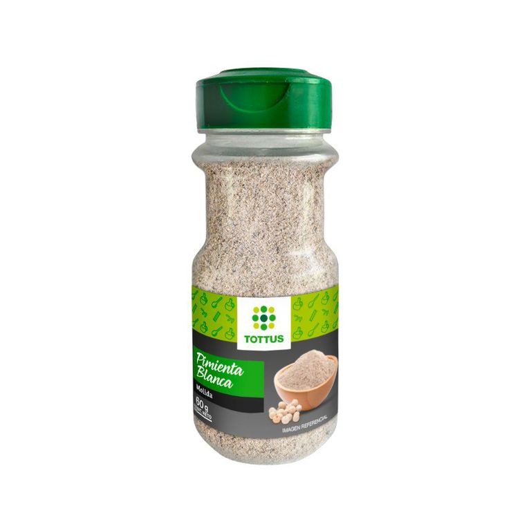 Pimienta Blanca Molida Tottus Empaque 60 g