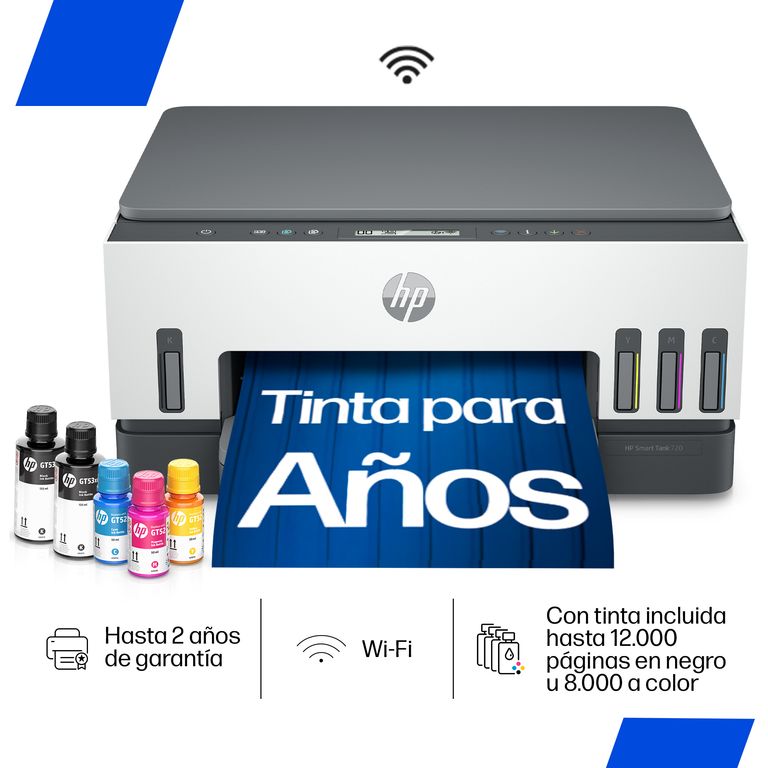 Impresora Multifuncional HP Smart Tank 720