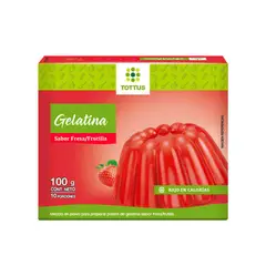 TOTTUS - Gelatina Fresa 100 g