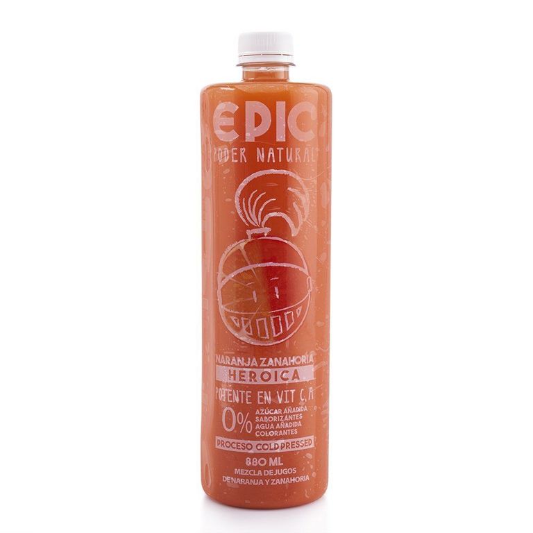 Jugo De Zanahoria y Naranja Epic 880 mL