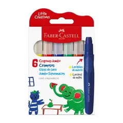 FABER CASTELL - Crayones Faber Castell Jumbo Cremosos Empaque 6 Und