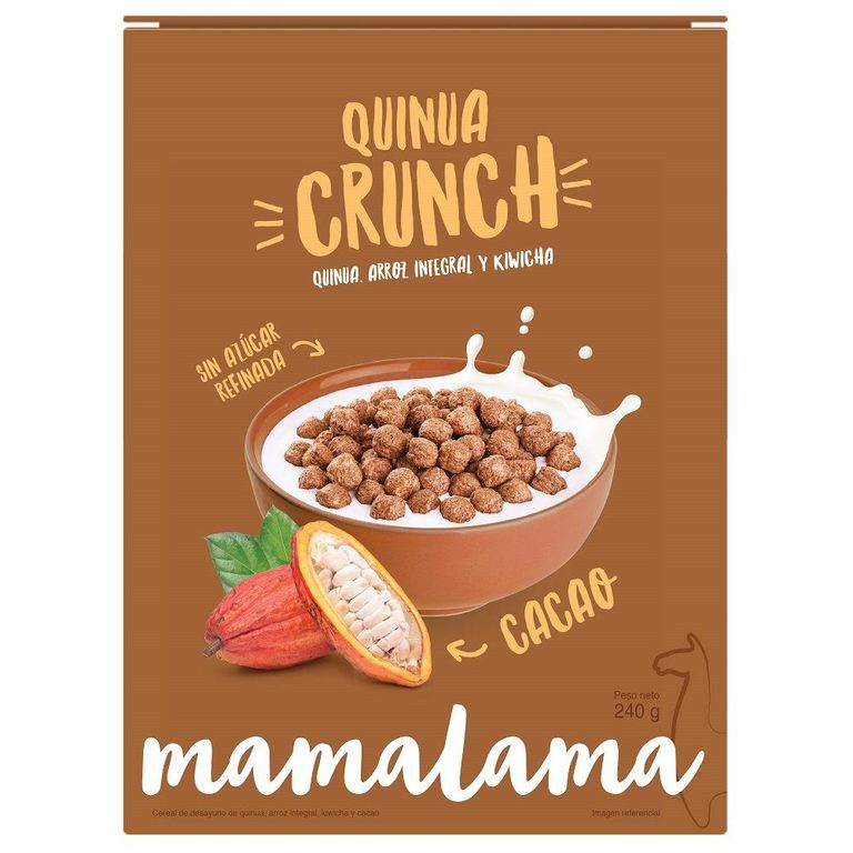 Cereal Quinua Crunch Mamalama Cacao Caja 240 g