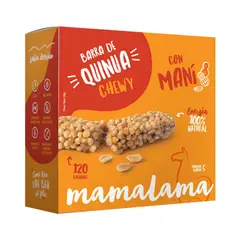 MAMALAMA - Barra Quinua Mamalama Chewy con Maní Caja 5 Und