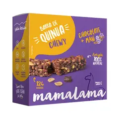 MAMALAMA - Barra Quinua Mamalama Chewy Chocolate y Maní Caja 5 Und