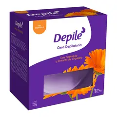 DEPILE - Cera Depiladora Caléndula Extracto Orquídea Caja 200 g